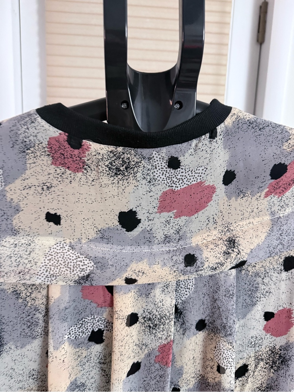Abstract water color print dress Danish brand Numph tunic shift midi (36) small - Picture 8 of 13